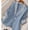 Blue, variant on Women's Solid Polyester Blazer Jacket, Relaxed Fit Long-Sleeve Standard-Length Style for Office and Casual Wear