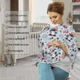 thumbnail image 4 of Fotbe I Love USA Pattern Car Seat Covers for Babies, Nursing Breastfeeding Cover Infant Carseat Canopy, Soft Stretchy Carrier Cover, 4 of 9