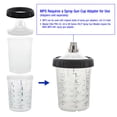 thumbnail image 3 of Master Paint System MPS Disposable Paint Spray Gun Cup Liners and Lid System, 25 Pack Large Size 27 Ounce (800ml) Kit, 3 of 6