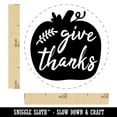 thumbnail image 2 of Give Thanks Pumpkin Thanksgiving Self-Inking Rubber Stamp Ink Stamper - Orange Ink - Mini 1/2 Inch, 2 of 7