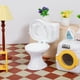 thumbnail image 2 of 10 piezas mini asiento de baño muebles de muñecas de juguete muebles de baño miniatura juguete para pastel pequeño topper muebles de baño accesorios de casa de muñecas, 2 of 8