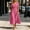 Pink Dresses for Women, variant on Womens Dresses Short Sleeve Surplice V Neck Elastic Smocked Waist Flowy Maxi A Line for Brunch Outdoor Travel Family Picnic Gray M