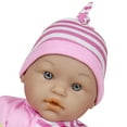 thumbnail image 7 of Lissi: 16" Talking Baby Doll - Pink & White Striped Butterfly Onesie, Matching Hat, 24 Interactive Sounds, Soft Body, Roleplay Toy, Kids-Toddlers 2+, 7 of 7