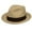 Sand, variant on Dobbs Rosebud Milan Straw Fedora, Ivory, 7 7/8