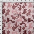 thumbnail image 4 of oneOone Georgette Viscose Brown Fabric Abstracts Sewing Fabric By The Yard Printed Diy Clothing Sewing Supplies 42 Inch Wide, 4 of 4