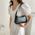 thumbnail image 3 of Women Shoulder Bags PU Hobo Tote Handbag Underarm Bag with Zipper Closure(White), 3 of 8