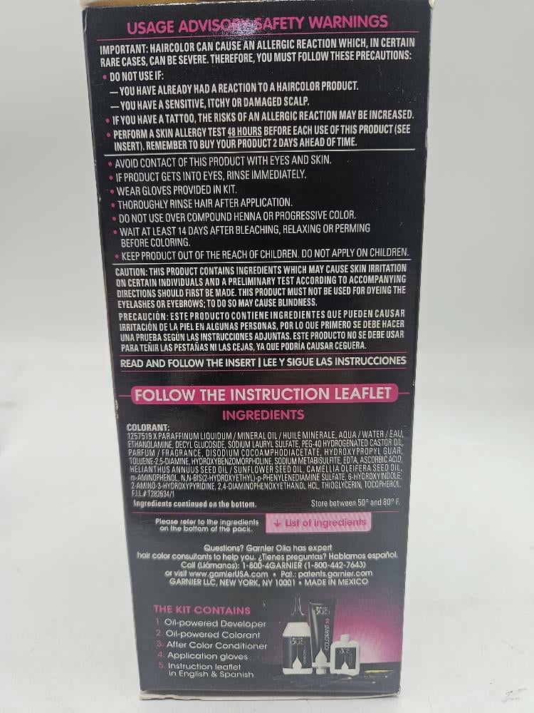 Garnier Olia Oil Powered Permanent Haircolor, Light Brown 6.0 - 1 Kit, 2 Pack