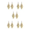 thumbnail image 3 of yingyy 2 Pieces Glitter Earrings Exquisite Multilayer Ear Dangle with Tassels Electroplating Fashion Accessory Valentines Day Gold 5Set, 3 of 6