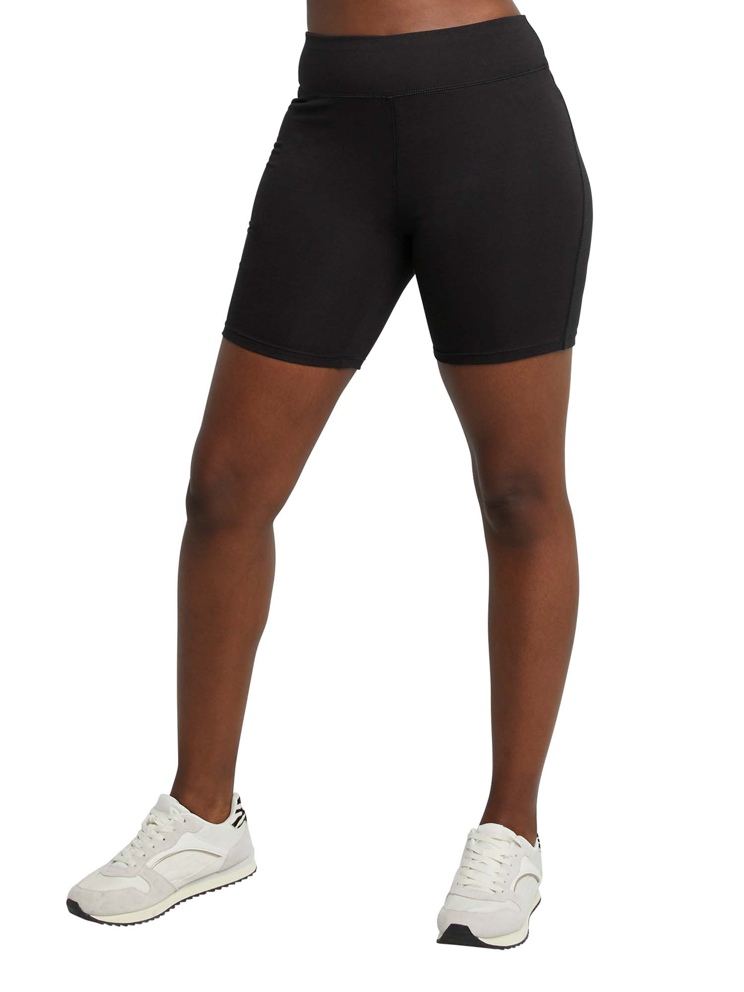 hanes women's stretch jersey bike shorts