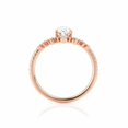 thumbnail image 6 of HeartsAndYou 3ct Pear Cut Moissanite Princess Crown Unique Engagement Ring for Women 18k Rose Gold over Silver, 6 of 6