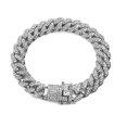 thumbnail image 1 of Cadena Cuban Diamantada Hombre Esclava Gargantilla MSO56, 1 of 2