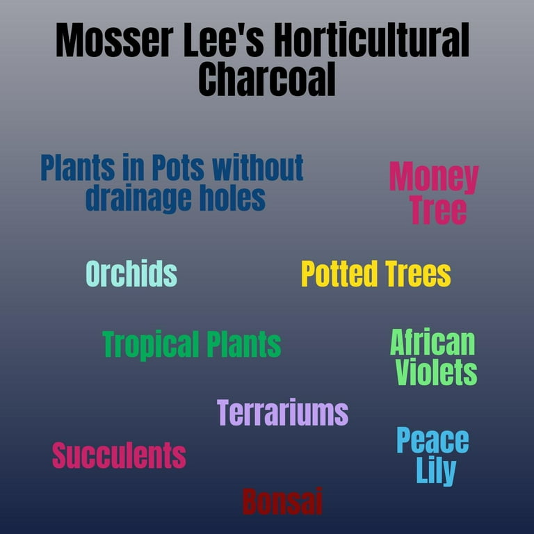 Mosser Lee 2.25 Qt. Dry Horticultural Organic Charcoal Mosser Lee 2.25 Qt. Dry Horticultural Organic Charcoal