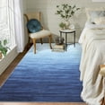 thumbnail image 3 of FairOnly Modern Blue 9'x12'Indoor Area Rug Machine Washable Non Slip Gradient Style Floor Rug for Living Room Bedroom Kitchen, 3 of 7
