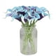 thumbnail image 3 of Bouquet Duovlo, 20 unidades, flor artificial de látex con forma de lirio de cala, decoración de fiesta en casa (morado en azul), 3 of 6