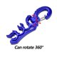 thumbnail image 2 of Keep Diving Diving Underwater Plastic Double BCD Hose Holder with Clip Buckle Hook (Blue), 2 of 4