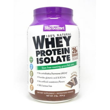Bluebonnet Nutrition Whey Protein Isolate Powder Chocolate Flavor, 2 Pound