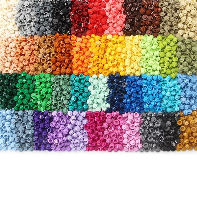 Platos redondos multicolores Building Blocks Feleph, 2200 unidades