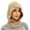 Khaki, variant on Hooded Scarf Knitted Hats for Women Cute Outdoor Warm Skull Cap Outdoor Hood Winter Hats for Women
