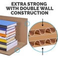 thumbnail image 2 of Small Classic Moving Box 20 Pack, Reinforced Handles, Tape-Free Assembly, Box with Lid, 2 of 10