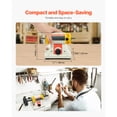 thumbnail image 6 of KFFKFF Bench Buffer Polisher, 1/2HP Polishing Machine, Adjustable 0-8000RPM Benchtop Grinder with 4" Cloth Wheel, 3" Grinding Wheel & 3" Fiber Wheel for Metal, Jewelry, Wood, and Plastic, 6 of 9