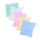 thumbnail image 2 of toallas cuadradas pequeñas de algodón de gasa lavada de seis capas para recién nacidos (blanco, amarillo, verde, rosa y azul), 2 of 5