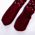 thumbnail image 6 of BKQCNKM Christmas Stocking Christmas Stockings Knit Thigh Knee High Socks Long Christmas Stockings Warm Women Over Socks Stocking Stuffers For Adults Wine One Size, 6 of 6