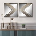 thumbnail image 3 of Wall Mirror - Metal Wall Decorative Mirrors - Set of 2, 3 of 4