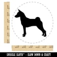 thumbnail image 2 of Basenji Dog Solid Self-Inking Rubber Stamp Ink Stamper - Blue Ink - Large 1-1/2 Inch, 2 of 7