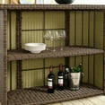 thumbnail image 3 of Crosley Bradenton Wicker Outdoor Bar Table, 3 of 5