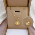 thumbnail image 3 of K-KED Fashion Women 18K Gold Plated Exquisite Shell Pearl Necklace Delicate Jewelry Gift New, 3 of 6