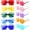 Rectangle, variant on 10/20 Pack Star/Heart Shape/Round/Butterfly/Cat Eye/Rectangle/Fire Rimless Tinted Party Sunglasses Color Glasses Fire
