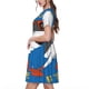 thumbnail image 2 of Balery Shark With Sunglasses and Lobste Vestidos sueltos de manga corta para mujer, vestidos de verano 2025, vestidos casuales de corte A con vuelo., 2 of 6