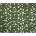 thumbnail image 5 of oneOone Polyester Lycra Olive Green Fabric Triangle Geometric Craft Projects Decor Fabric Printed By The Yard 56 Inch Wide, 5 of 5