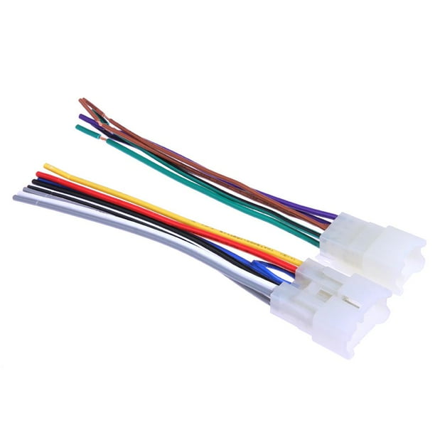 10 Uds. De enchufes adaptadores de cable de arnés de cableado de Radio reproductor de CD estéreo para Toyota Ndcxsfigh Accesorios para autos y motos