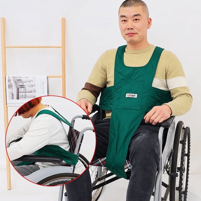 Arnés de sujeción para silla de ruedas BRILLAR arnés médico de protección contra caídas Rojo Verde