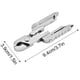 thumbnail image 3 of Alicates multiherramienta miniatura 15 en 1 | Herramienta de bolsillo de acero inoxidable | Equipo de supervivencia compacto para camping y senderismo | Incluye cuchillo, sierra, abrebotella, 3 of 5