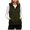 Army Green, variant on Wuztai Women's Zip Hooded Vest Sleeveless Casual Loose Solid Soft Lightweight Cardigan Jacket 4XL