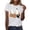 VKOYWKM-ERW12-White, variant on VKOYWKM Women's Halloween Print Tees Ghost Graphic Tees Short Sleeve Loose Fit Crew Neck Halloween Party Tshirt Casual Lightweight Spooky T-Shirt
