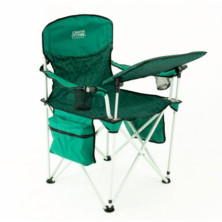 UPC: 0850040822632 | iChair Folding Wine Chair with Adjustable Table | Green Diamond