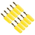 thumbnail image 4 of Banana Plug Connector 10Pcs Banana Plug 2.5mm Gold Plated Brass Solder Type Male Connector Accessory Set KitYellow, 4 of 8