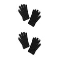 thumbnail image 1 of Minnieouse Guantes de punto gruesos para hombre, calentadores de manos deportivos, guantes de invierno con pantalla táctil de punto, accesorios para Negro 2piezas Minnieouse CBP468502, 1 of 5