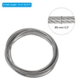 thumbnail image 2 of Unique Bargains 1/5' OD 32.8 Ft 304 Stainless Steel Cable Wire Rope with Aluminum Sleeves 7 x 7 Strand Rope Silver, 2 of 7