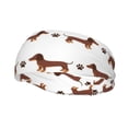 thumbnail image 2 of Uemuo Dachshund Dog Puppy Printed Sports Headbands for Men Women,Moisture Wicking Workout Headband, Sweatband Headbands,Non-slip Workout Gym Yoga Headband, 2 of 9