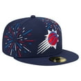 thumbnail image 3 of Men's-New Era  Navy Phoenix Suns Americana Fireworks 59FIFTY Fitted Hat, 3 of 5