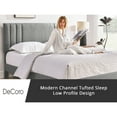 thumbnail image 4 of DeCoro Chicago Modern Tufted Upholstered Platform King Size Bed Frame, Grey, 4 of 10