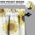 thumbnail image 2 of Sunflower Farmhouse Valance and Tier Curtains Set - 3 PC Floral Window Treatments, 2 of 5