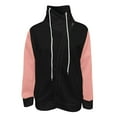 thumbnail image 2 of Vedolay Tops Women's Oversized Frayed Lightweight Casual Jacket Button Down Casual Jacket,Pink S, 2 of 5