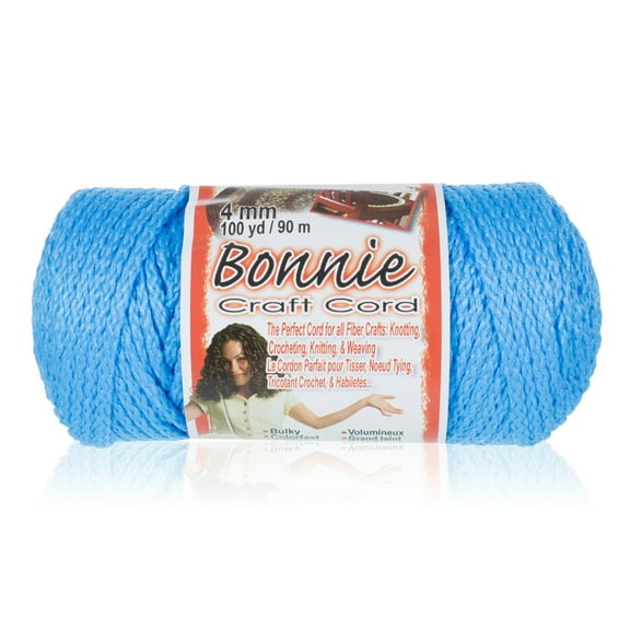 Craft County Bonnie Macrame Cord - 4mm - 100 yd Lengths - Various Colors
