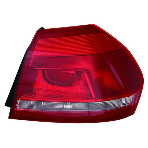 KAI New CAPA Certified Standard Replacement Passenger Side Outer Tail Light Assembly, Fits 2012-2015 Volkswagen Passat