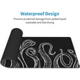 thumbnail image 6 of Ocean Octopus Black White Mouse Pad 31.5x11.8 in Desk Accessories Big Extended Non-Slip Rubber Base Mousepad with Stitched Edges Gaming Pc Desktop Large Mouse Pad, 6 of 6